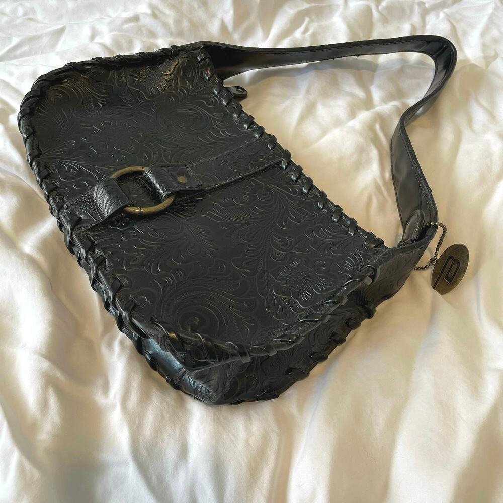 Vintage 90s Bongo black western boho shoulder bag - Picture 5 of 7